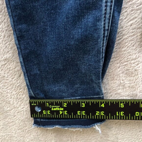 Justice Women's Jeans Size12 or 30x25 Measured Plus Mid Rise Bue Denim Skinny - Picture 4 of 14